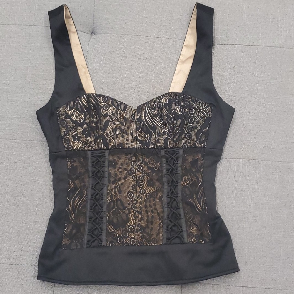 Bebe Silk & Lace Corcet